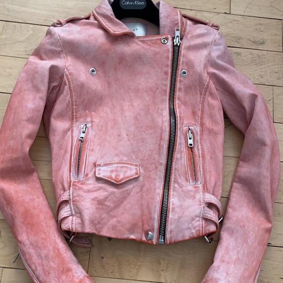 Iro Leather Moto Jacket Sz 36 - Picture 16 of 16